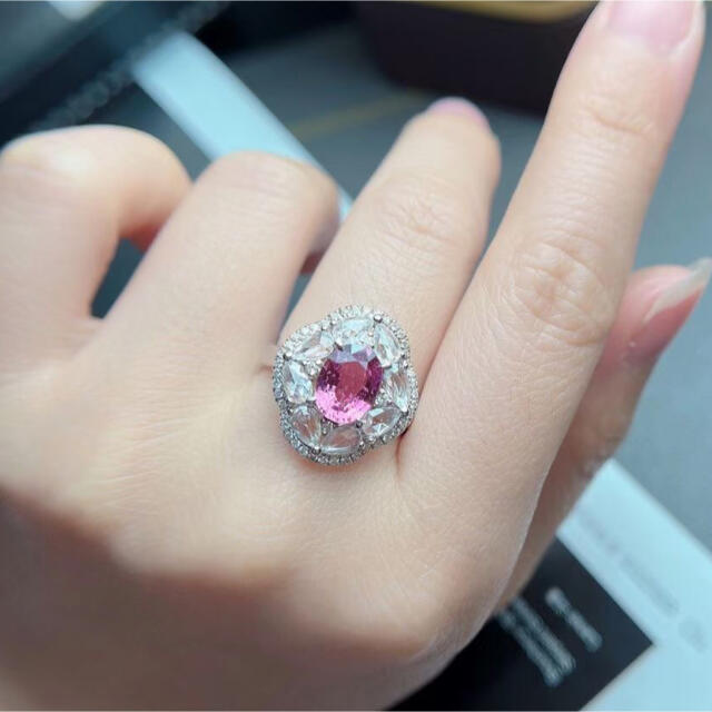 売れ筋アイテムラン 非加熱 0.70ct 〜Blossom〜 パパラチアサファイア