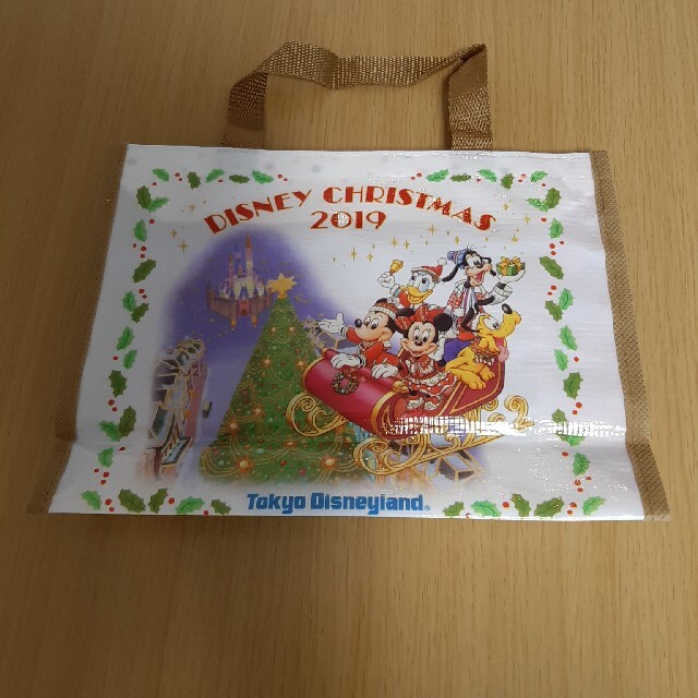 ディズニークリスマス　手提げバッグ エンタメ/ホビーのおもちゃ/ぬいぐるみ(キャラクターグッズ)の商品写真