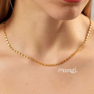 アーカー(AHKAH)の❍eclair chain necklace　Gold　18Kコーティング❍(ネックレス)