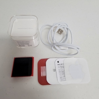 アップル(Apple)のiPod nano (PRODUCT) RED MC693J/A(ポータブルプレーヤー)