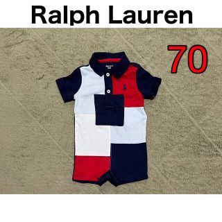 ラルフローレン(Ralph Lauren)のRalph Lauren  ベビー服　半袖　ロンパース　70(ロンパース)