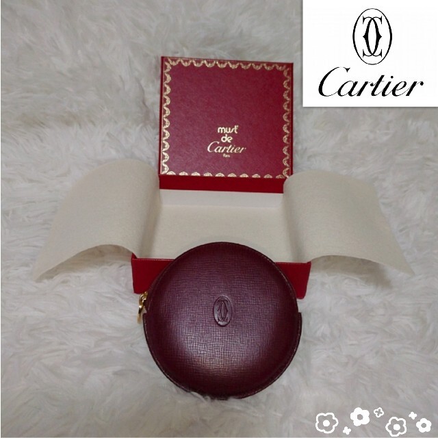 Cartier(カルティエ)のCartier カルティエ コインケース マストライン ボルドー レザー レディースのファッション小物(コインケース)の商品写真