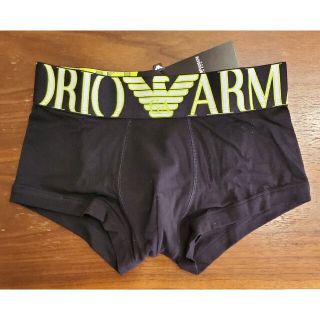 エンポリオアルマーニ(Emporio Armani)のエンポリオアルマーニ　新品　メンズ　ボクサーパンツ(ネオングリーン/ブラックS)(ボクサーパンツ)