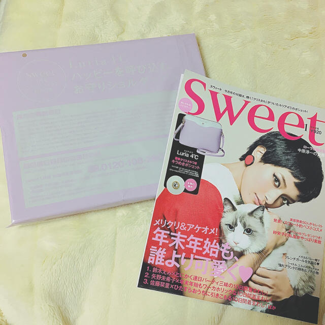 4℃(ヨンドシー)の未開封 sweet雑誌付録 バッグ ルリア4℃ 新品 レディースのバッグ(ショルダーバッグ)の商品写真