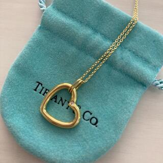 ティファニー(Tiffany & Co.)の売り切れましたTIFFANY＆CO．ハート  ダイヤ ネックレス K18YG(ネックレス)