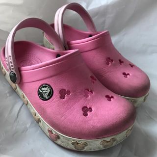 クロックス(crocs)のcrocs クロックス キッズ サンダル 10-11 17cm ピンクディズニー(サンダル)