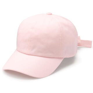 ジーユー(GU)の新品　タグ付き　GU リボン　UVカット　リボン　キャップ　帽子　野球帽　ピンク(キャップ)
