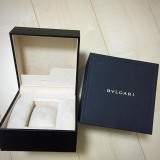 ブルガリ(BVLGARI)のブルガリ 空箱 箱のみ 黒革 外箱あり (その他)