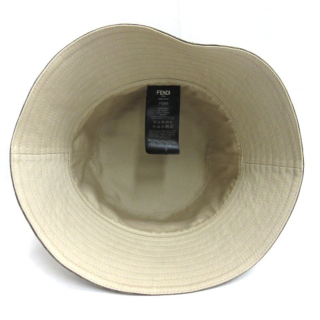 FENDI(フェンディ)のフェンディ FENDI ファブリック ズッカ柄 バケットハット リバーシブル L メンズの帽子(その他)の商品写真