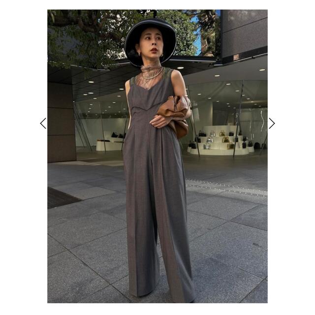 アメリヴィンテージ　medi cord suspender wide pants