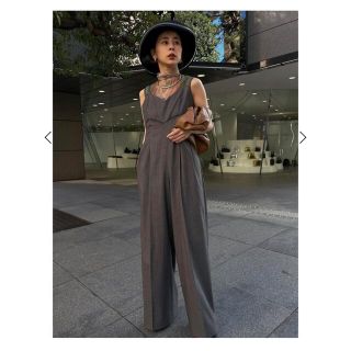 アメリヴィンテージ(Ameri VINTAGE)のアメリヴィンテージ　medi cord suspender wide pants(サロペット/オーバーオール)