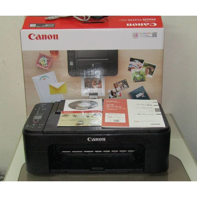 Canon(キヤノン)のキヤノンプリンターTS3330＋代替インキ約8000円相当分 スマホ/家電/カメラのPC/タブレット(PC周辺機器)の商品写真