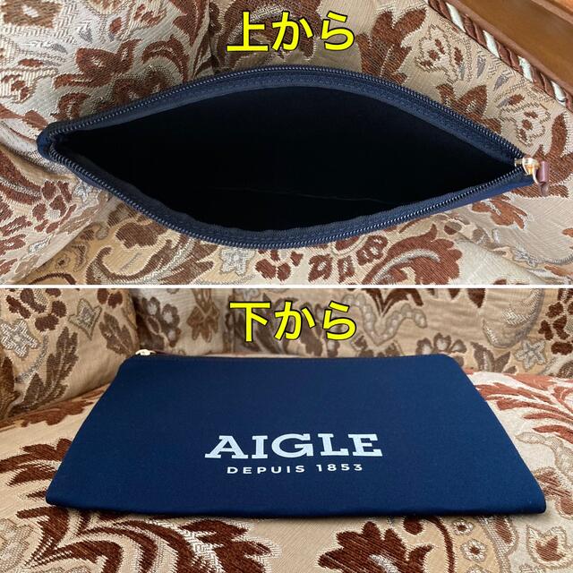 AIGLE(エーグル)のコナカ様専用ページ 新品 AIGLE クッションフラットポーチ【ネイビー】 レディースのファッション小物(ポーチ)の商品写真