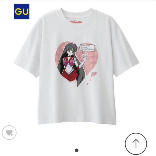 GU(ジーユー)のGU セーラーマーズ　Tシャツ　セーラームーンコラボ レディースのトップス(Tシャツ(半袖/袖なし))の商品写真