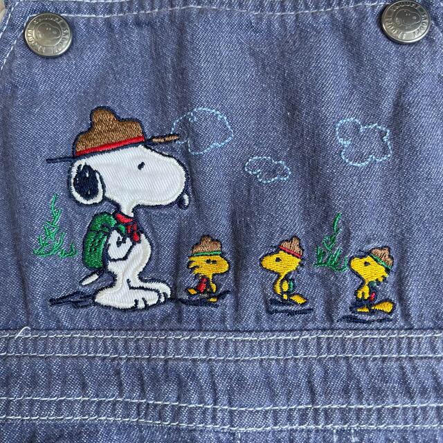 PEANUTS(ピーナッツ)の【SNOOPY】オーバーオール サロペット 90cm キッズ/ベビー/マタニティのキッズ服男の子用(90cm~)(パンツ/スパッツ)の商品写真