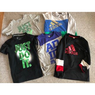 アディダス(adidas)の男児服　130 お買い得おまとめ5枚セット　お着替えに　adidas NIKE (Tシャツ/カットソー)