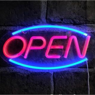 ネオン　ライト OPEN オープン 看板 店舗 LED　おしゃれ　インテリア　5(その他)