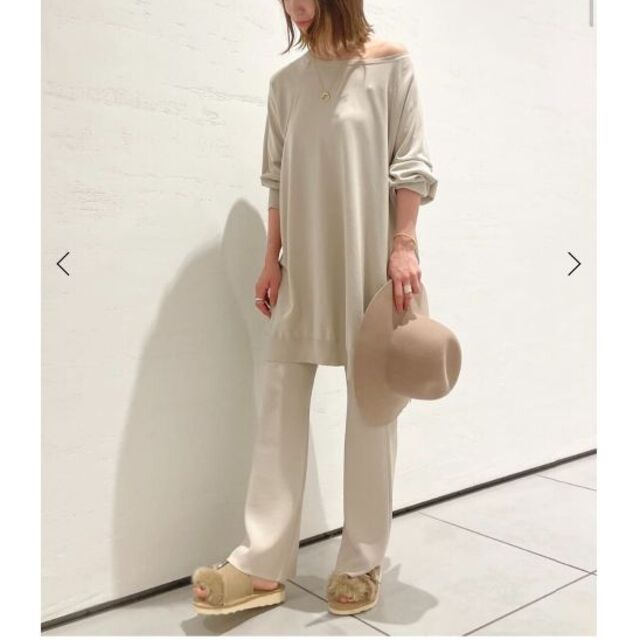 プラージュ Semi Flare Knit パンツ