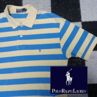 ポロラルフローレン(POLO RALPH LAUREN)の【Poloラルフローレン】半袖鹿の子ボーダーポロシャツ特大サイズLL(ポロシャツ)