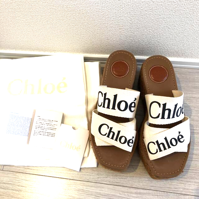 Chloe(クロエ)のchloe  WOODY  クロエ　ウェッジソール　サンダル レディースの靴/シューズ(サンダル)の商品写真