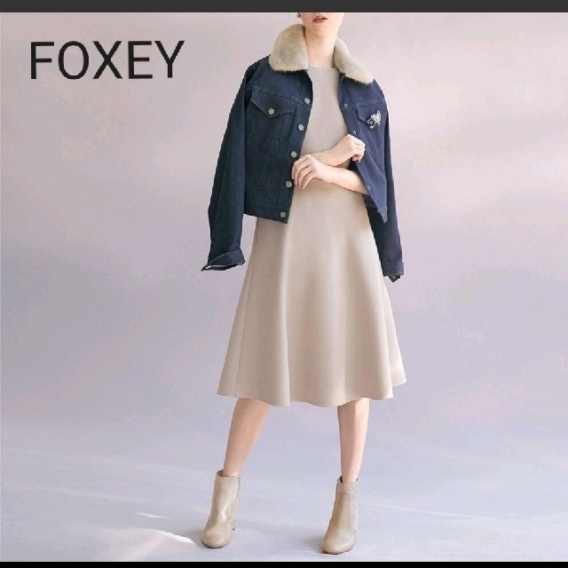 フォクシー  FOXEY BOUTIQUE  ミンク デニムジャケット