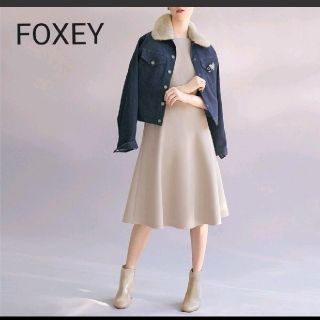 フォクシー(FOXEY)のフォクシー  FOXEY BOUTIQUE  ミンク デニムジャケット(Gジャン/デニムジャケット)