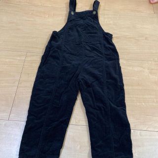 ザラキッズ(ZARA KIDS)のZara サロペット　黒　2–3years 98センチ(パンツ/スパッツ)