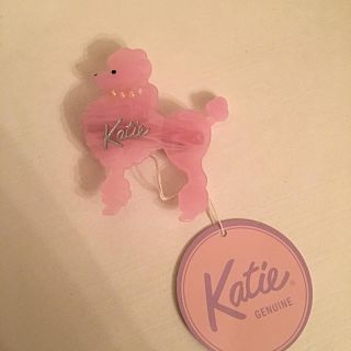 ケイティー(Katie)のkatie プードル バレッタ 新品 リボン アクセサリー ケイティ(バレッタ/ヘアクリップ)