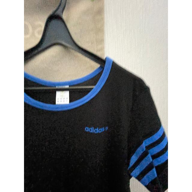 adidas(アディダス)のadidas ブルーラインロゴTシャツ レディースのトップス(Tシャツ(半袖/袖なし))の商品写真