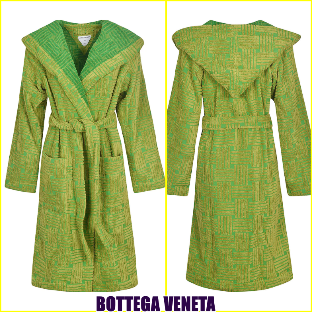 BOTTEGA VENETA イントレチャートジャカード テリーバスローブ