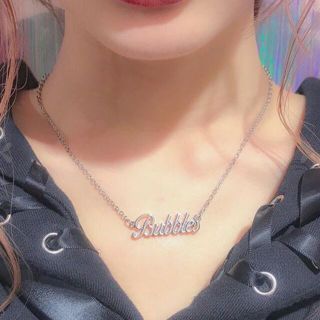 バブルス(Bubbles)のBUBBLES ロゴネックレス(ネックレス)