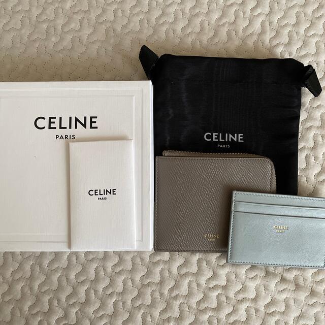 celine - セリーヌ ジップ付きパース カードホルダー付き コインケース