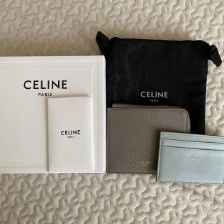 celine - セリーヌ ジップ付きパース カードホルダー付き コイン