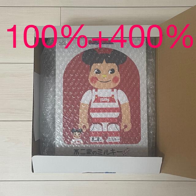 その他BE＠RBRICK ペコちゃん ミルキー三角帽子デザイン 100％ & 400％