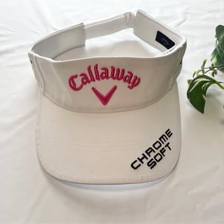 キャロウェイ(Callaway)のCallaway サンバイザー ゴルフ ホワイト　ロゴ　スポーツ　キャロウェイ(その他)