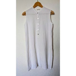 fog linen work リネンデニム ワンピース チュニック リトアニア製