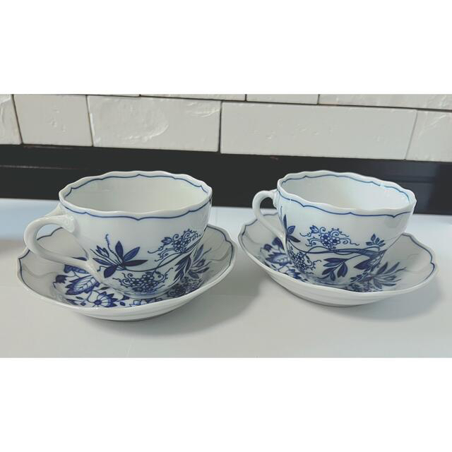 フッチェンロイター ブルーオニオン コーヒーカップ&ソーサー 新品 未