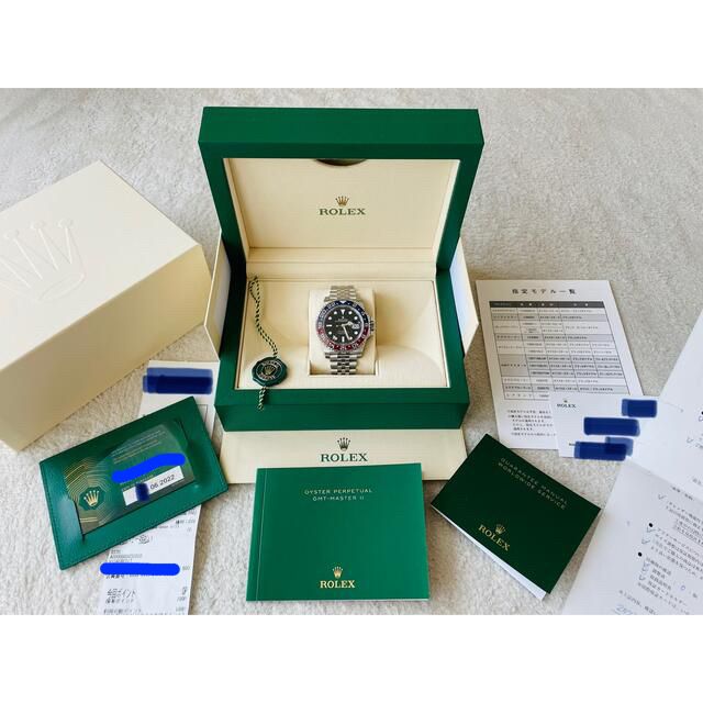 ROLEX(ロレックス)の①310万円完全新品未使用コマ調整なしGMTマスターⅡ 126710BLRO メンズの時計(腕時計(アナログ))の商品写真