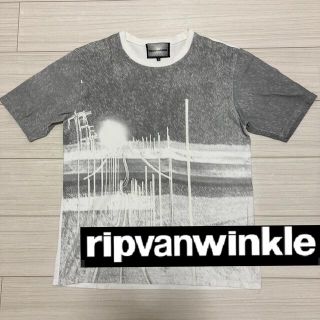 リップヴァンウィンクル(ripvanwinkle)のripvanwinkle リップヴァンウィンクル◆モノトーン 風景 Tシャツ M(Tシャツ/カットソー(半袖/袖なし))