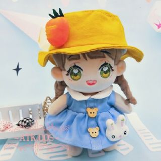 P②6 ぬいぐるみ 服 衣装 ワンピース ピンク 帽子 女の子 女装 可愛い 兎(ぬいぐるみ)