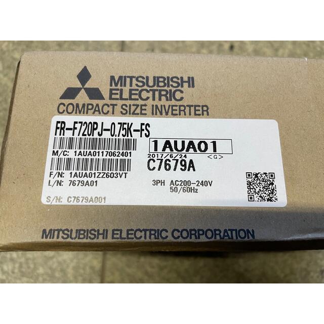 新品 未使用 三菱電機 MITSUBISHI インバータ インバーター 三菱インバータ FR-F720PJ-1.5KF