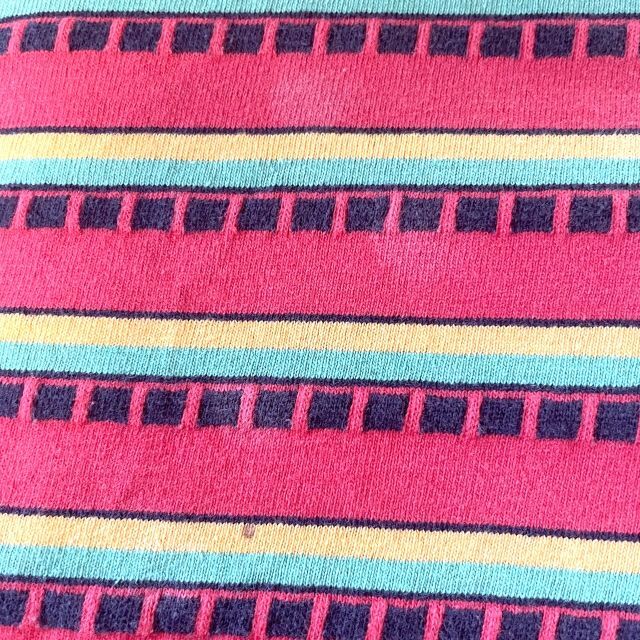 80s 初期 黒タグ USA製 オールド ステューシー ボーダー Tシャツ S
