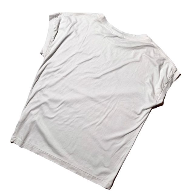 JOURNAL STANDARD(ジャーナルスタンダード)のジャーナルスタンダード 白Tシャツ F ノースリーブ カットソー トップス 美品 レディースのトップス(Tシャツ(半袖/袖なし))の商品写真