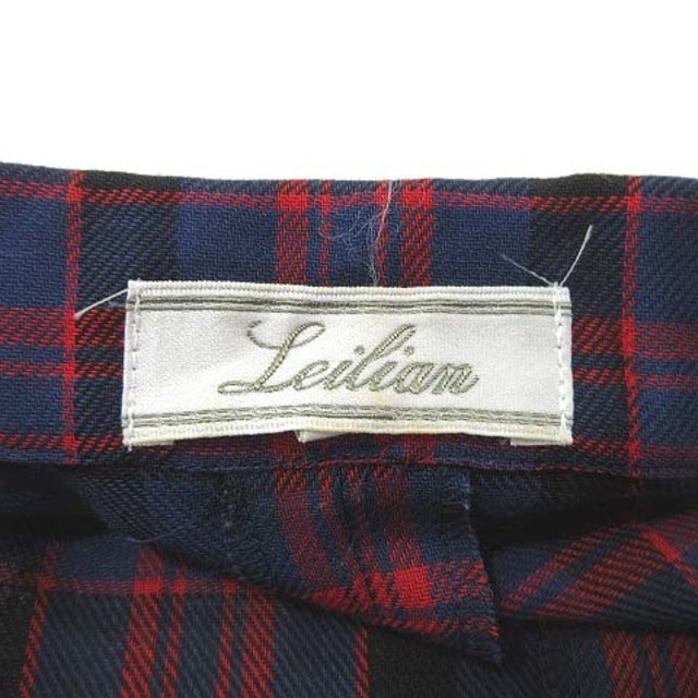 leilian(レリアン)のレリアン 美品 ジャケット ワンピース ひざ丈 薄手 ウール チェック柄 9 レディースのスカート(ひざ丈スカート)の商品写真