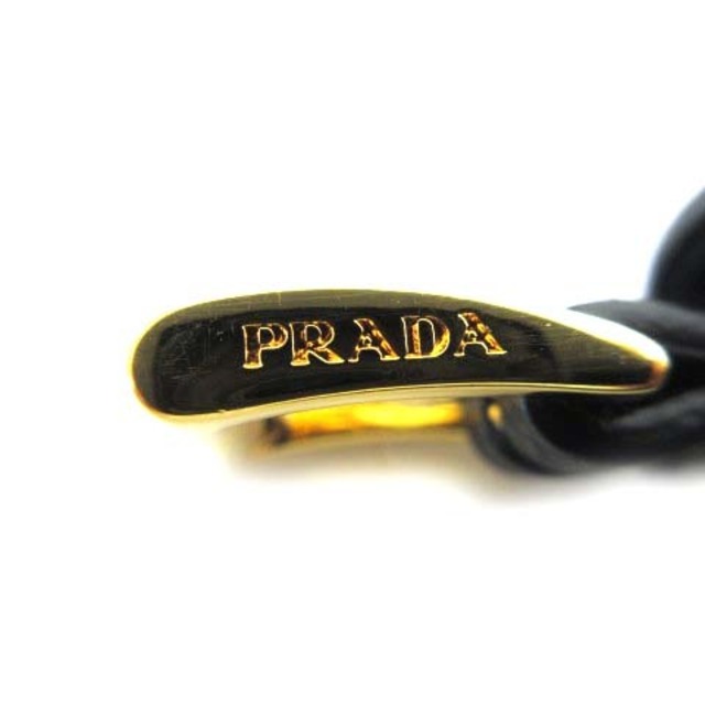 PRADA(プラダ)のプラダ サフィアーノ レザー ベルト 細ベルト メタルバックル ロゴ刻印 ハトメ メンズのファッション小物(ベルト)の商品写真