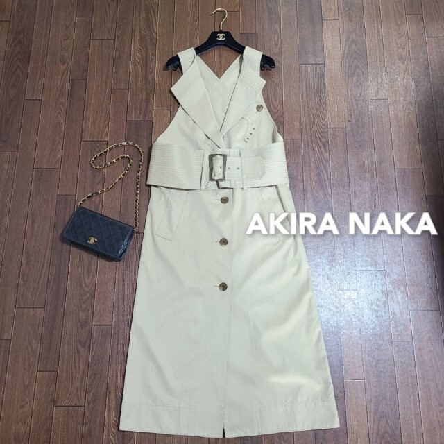 【美品】 AKIRA NAKA アキラナカ トレンチドレス ワンピース