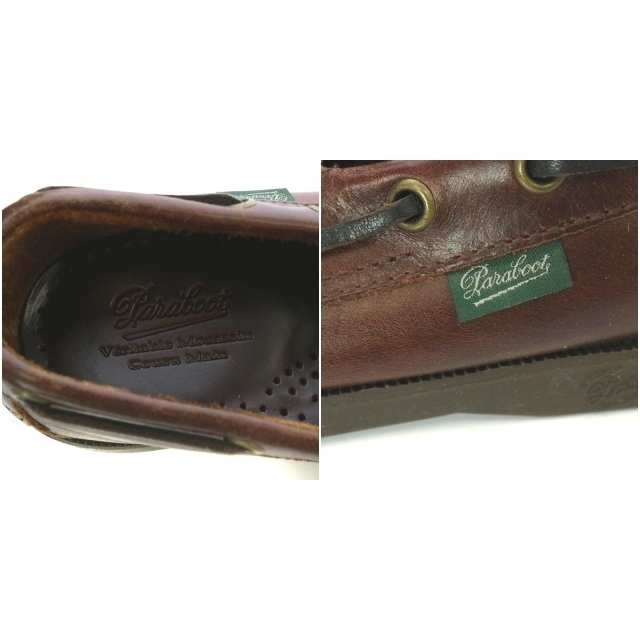 Paraboot(パラブーツ)のパラブーツ BARTH デッキシューズ レザー 40 24.5cm 茶色 メンズの靴/シューズ(デッキシューズ)の商品写真