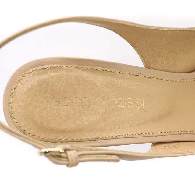 Sergio Rossi(セルジオロッシ)のセルジオロッシ パンプス ハイヒール ピンヒール 22.5cm ピンクベージュ レディースの靴/シューズ(ハイヒール/パンプス)の商品写真