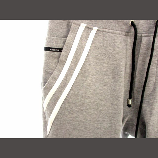 リサウンドクロージング RESOUND CLOTHING ラインパンツ グレー25cm裾幅