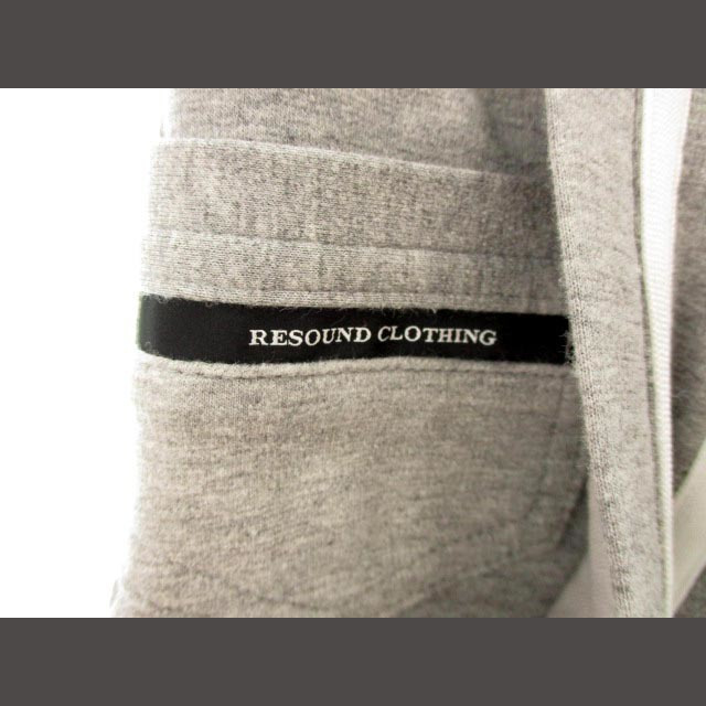 リサウンドクロージング RESOUND CLOTHING ラインパンツ グレー25cm裾幅